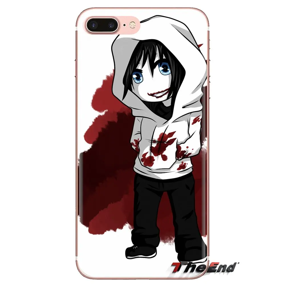 anime horror Jeff the killer For Samsung Galaxy J1 J2 J3 J4 J5 J6 J7 J8 Plus 2018 Prime 2015 2016 2017 TPU Transparent Cover Bag |