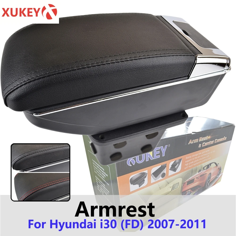 Центральный подлокотник Xukey для Hyundai i30 i30cw 2007 2011 центральный черный консоли