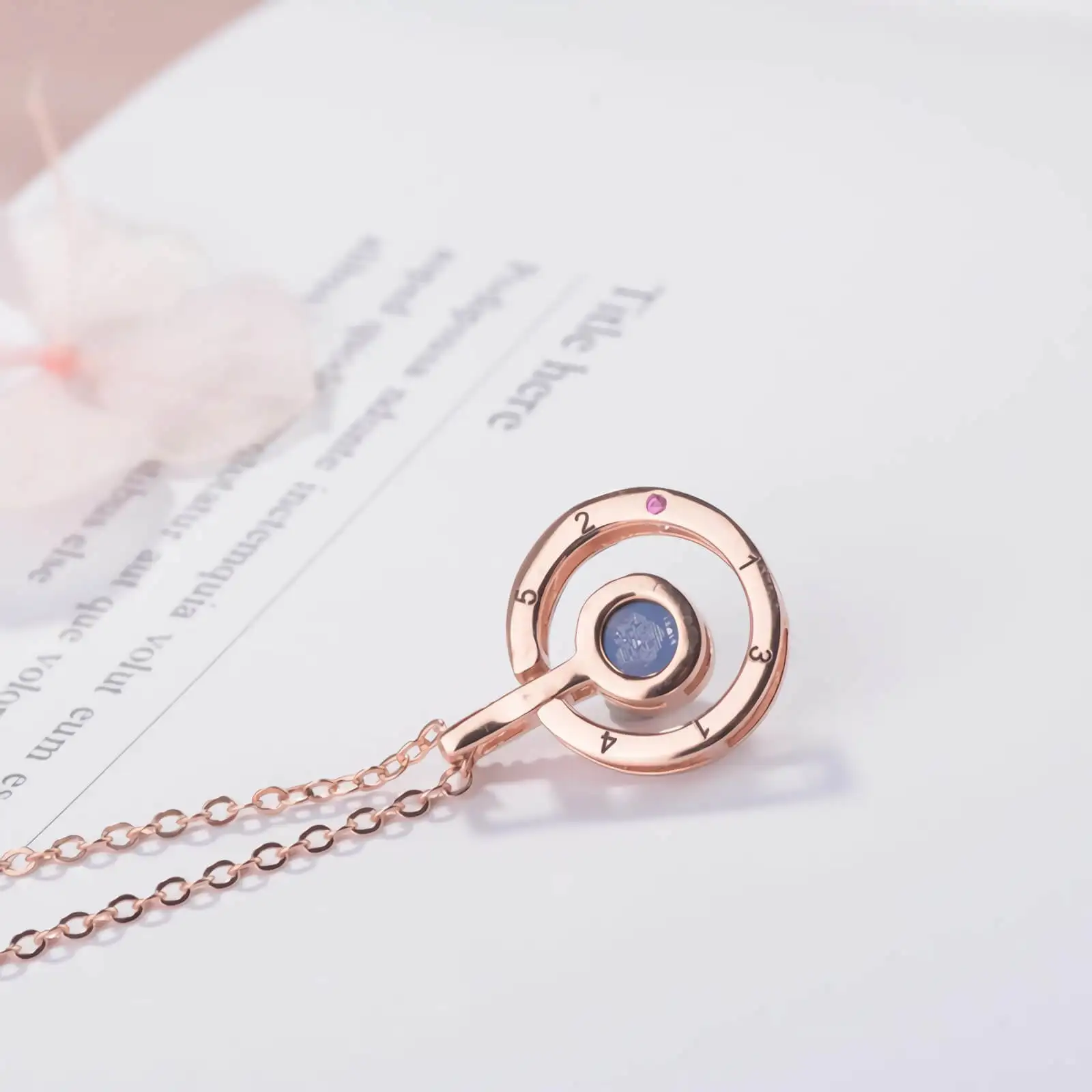 Розовое золото серебро письмо ожерелье 100 языков я люблю тебя s подвески для