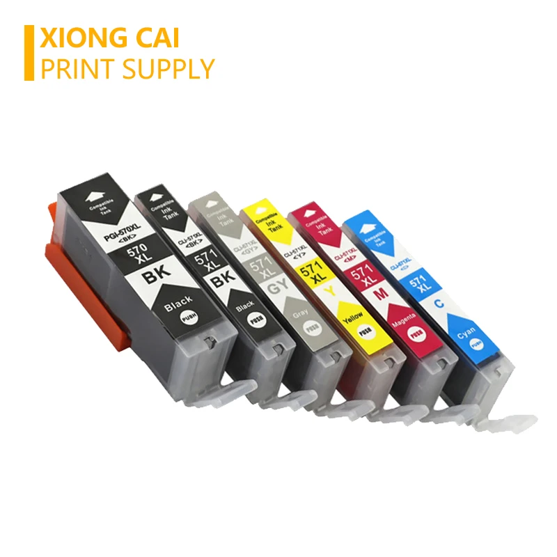 Совместимый чернильный картридж PGI570 PGI 570 CLI 571 для Canon PIXMA MG5750 MG5751 MG5753 MG6850 MG6851 MG6852