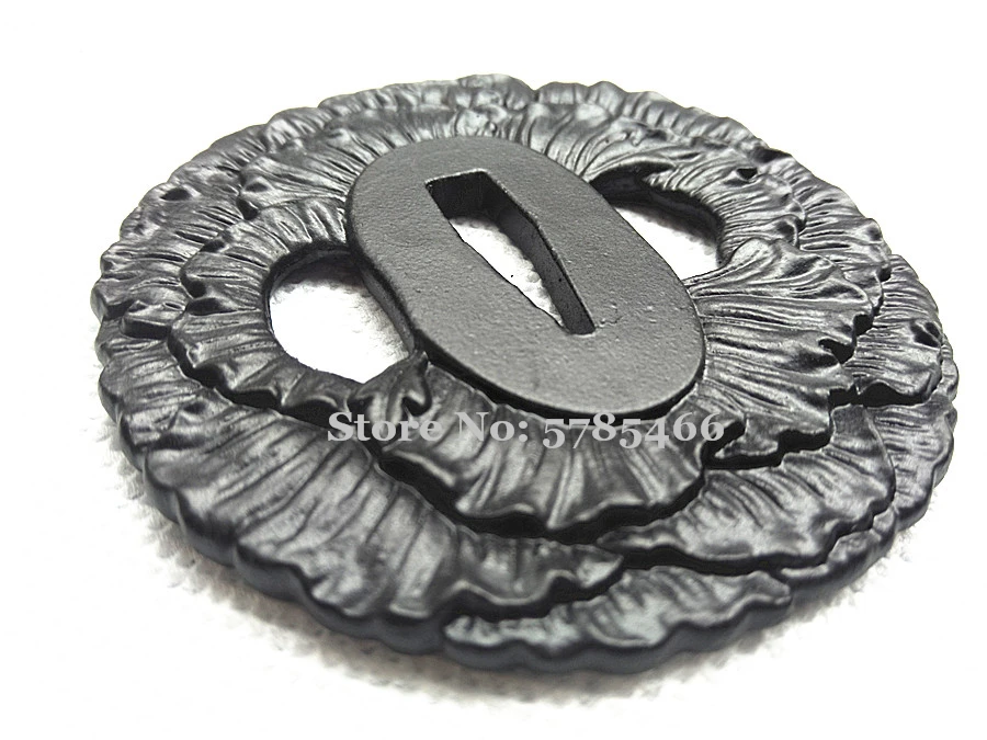 Сильная железная сталь Tsuba защита для японского самурайский меч катана Wakizashi