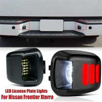 2pcs 18led license plate lights rear light waterproof taillamp for nissan frontier armada titan 2007 2019 car accessories