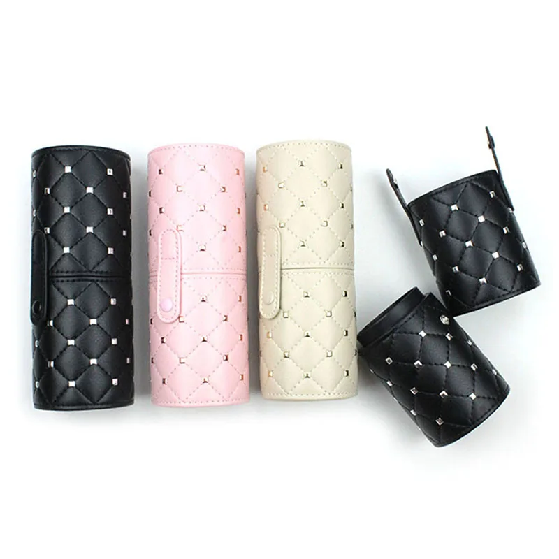 

Fashion Makeup Brushes Holder Case PU Leather Travel Pen Holder Storage Cosmetic Brush Bag Brushes Organizer Make Up Tools