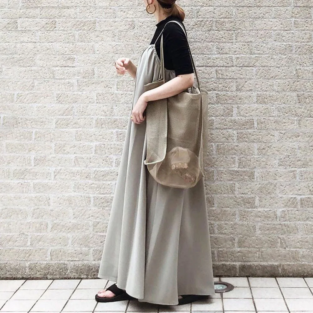 

Fashion Oversize Women's 2021 Summer New Japanese Style Korean Fashion Temperament Loose Casual Women's Dress