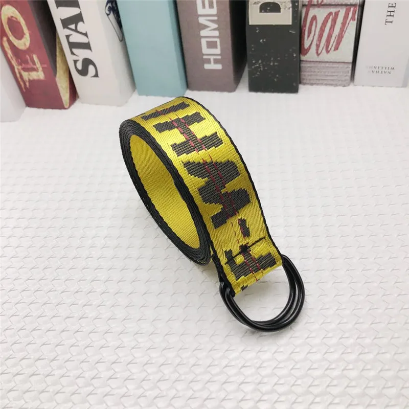 

Ремень с двумя пряжками для мужчин и женщин, Модный брезентовый пояс с вышивкой букв для молодых студентов, Европейская и американская улич...