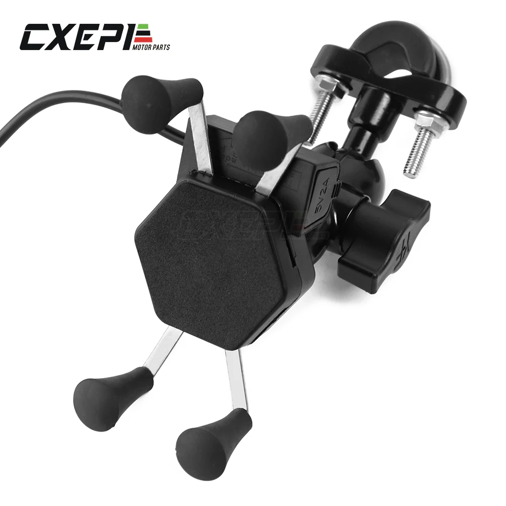 Держатель для телефона USB зарядное устройство KAWASAKI Z125 Z250 Z300 Z750 Z800 Z1000 Z900