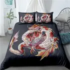 23 шт., набор постельного белья с изображением дракона, роскошное стеганое одеяло с изображением животных, Королевский размер, Комплект постельного белья, детское одеяло, пододеяльник для спальни