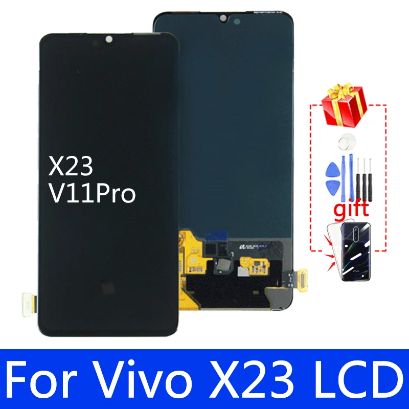 

100% Tested Working 6.41" New Original OLED Display For Vivo X23 V11 Pro LCD Touch Screen Digitizer Assembly Support Fingerprint