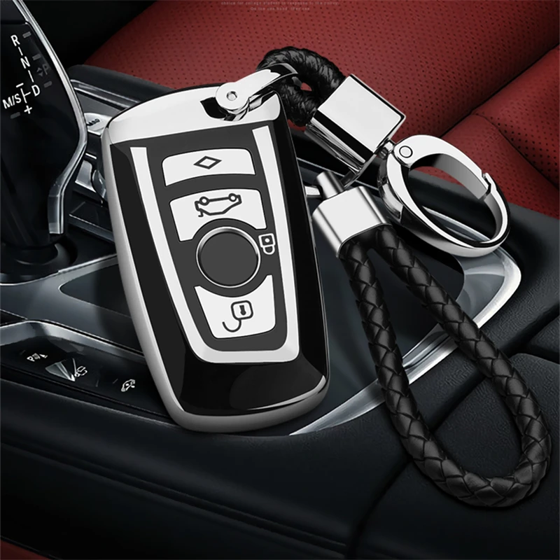 2020 Soft TPU Car Key Case for BMW new 1 3 4 5 6 7 series F10 F20 F30 smart buttons key case car interior accessories | Автомобили и