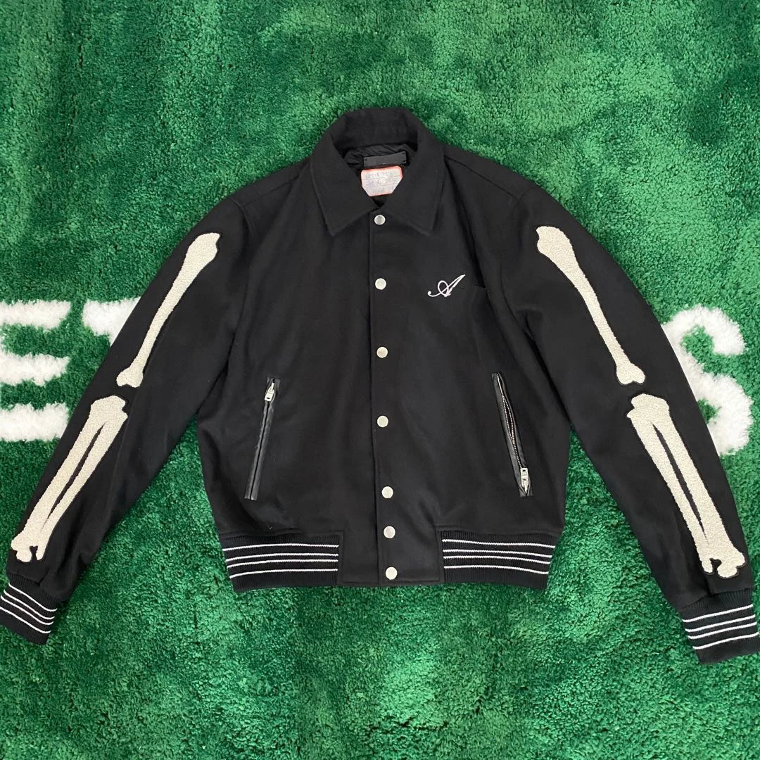 

Весенняя Мужская Уличная Хип-хоп теплая удобная шерстяная куртка с вышивкой