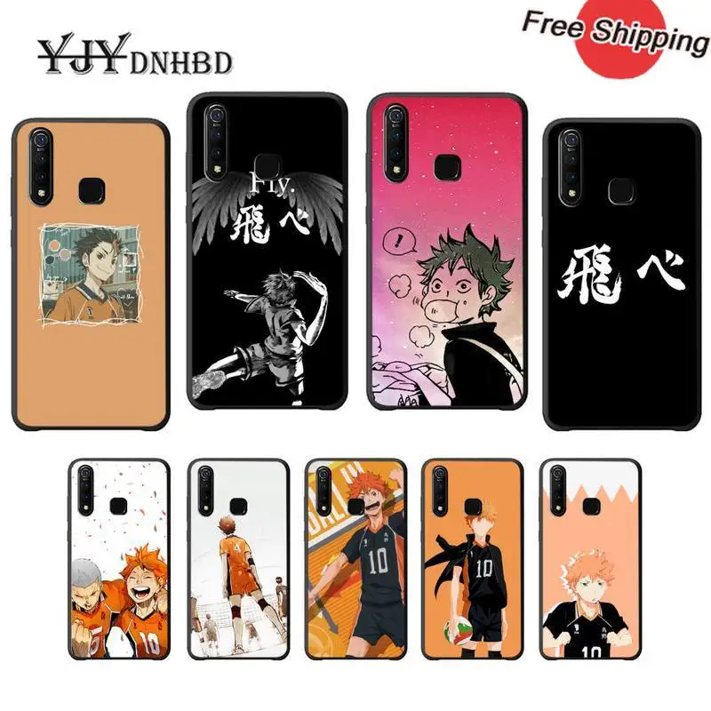 YJYDNHBD Haikyuu Мягкий ТПУ черный чехол для Samsung galaxy J2 J3 J4 plus J5 prime J7 2016 J6 note 5 8 9 10 coque |