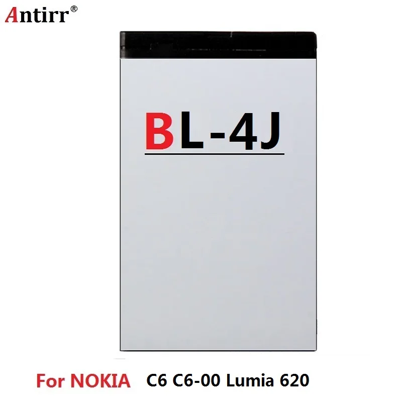 100% оригинал ANTIRR bl 4j BL-4J батарея Мобильный телефон батареи для Nokia C6 C6-00 Lumia 620 |