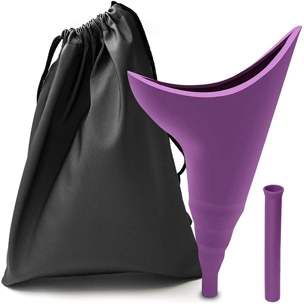 Portable Reusable Urinal Funnel with Extension Tube Standing Up to Pee For Camping Hiking Female Urination Device | Красота и