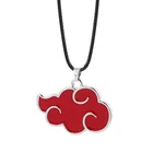 Ожерелье с логотипом ниндзя Какаси из аниме член Акацуки, красное облако, кулон для косплея, деревня Конохи, ожерелье для женщин и мужчин