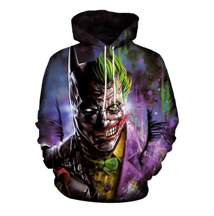 Haha joker/толстовка с 3D принтом толстовки капюшоном Mannen en vrouwen уличная одежда в стиле