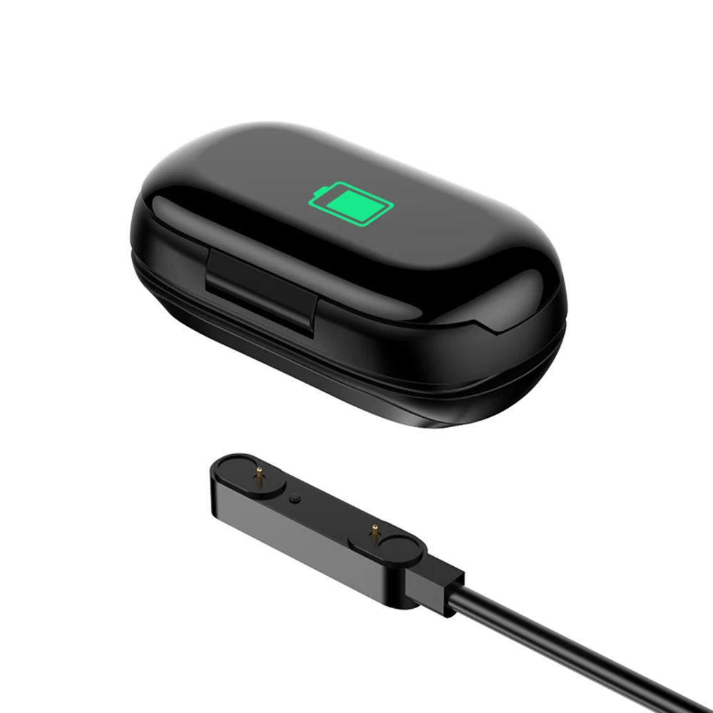 Мужские беспроводные умные часы 2 в 1 с Bluetooth 5 0 наушники вкладыши фитнес браслет