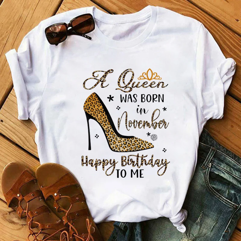 

Newest Watercolor High Heels Shoes Print Vogue T Shirt Femme T-shirt Women 90s Short Sleeve Shirt Hipster Streetwear