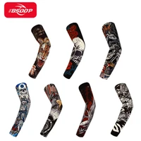 ice silk breathable uv sunscreen sleeves cycling arm tattoo printed arm sleeves summer men female outdoor arm protection gear