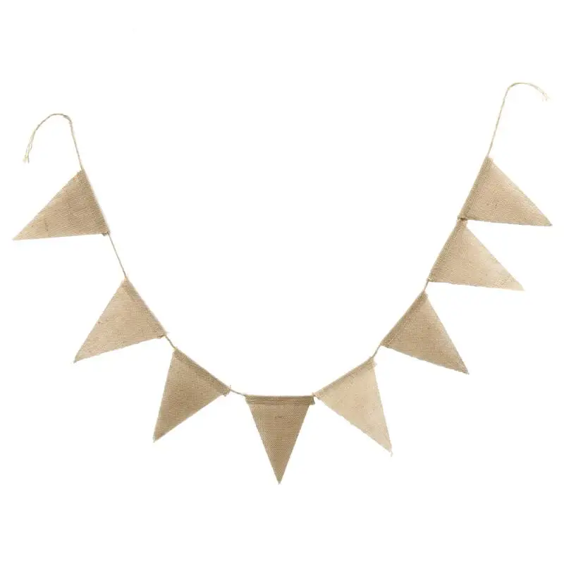 3 м винтажные джутовые флажки из мешковины вечерние Свадебные Баннер 13
