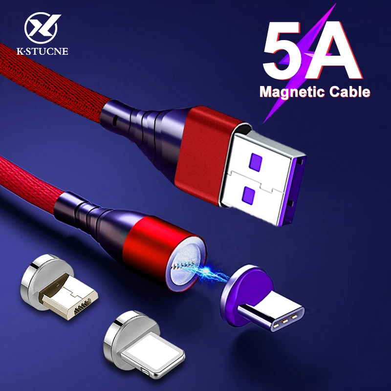 Магнитное зарядное устройство Micro USB кабель Type C супер быстрая зарядка для Huawei P30 P20