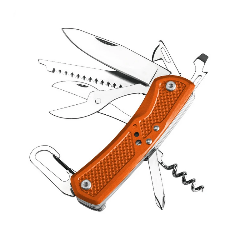 Многофункциональный швейцарский нож 9 в 1 армейский складной карманный походный