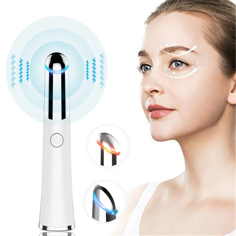 

Electric Vibration Heated Eye Massager Eye Wrinkle Massage Pen Dark Circle Removal Puffiness Removal Anti Aging Eyes Care Tools