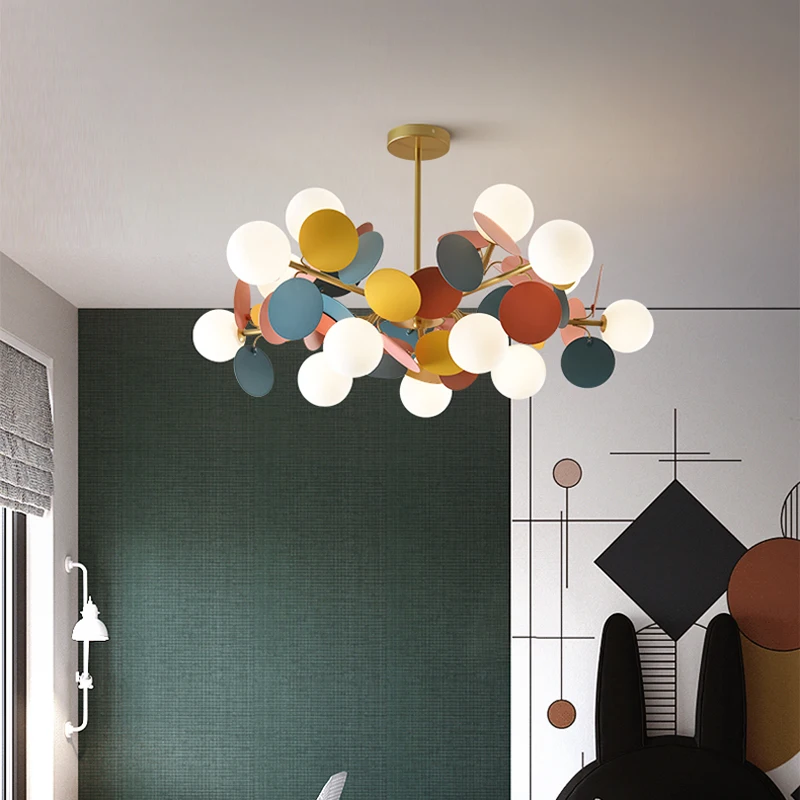 Lustra lampa скандинавские креативные цветные подвесные светильники современный