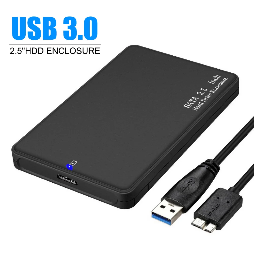 

SATA External Hard Drive Case USB 3.0 2.5 inches Mobile Hard Drive Enclosure HDD/SSD High-speed No Tool Hard Disk Case