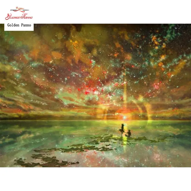 Diamond Embroidery Landscape Full Diamond Painting Cartoon Starry Sky Picture Of Rhinestone Mosaic Kit Home Decor