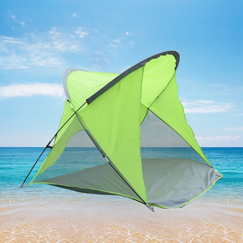 

New Sale Camping Tent -Up Tent Sun Shelters Polyester UV Protection Summer Fishing Camping Hiking Sea Travel Beach
