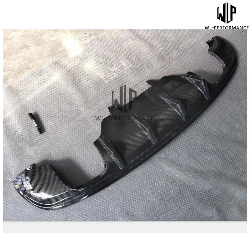 Q5 высококачественный задний диффузор для губ из углеродного волокна с двойным