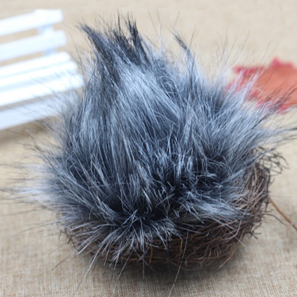 Чехол из мягкого искусственного меха профессиональный пушистый микрофон