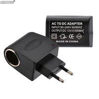 ac 90 220v to dc 12v eu us plug converter car cigarette lighter wall power socket plug adapter auto converter car accessories