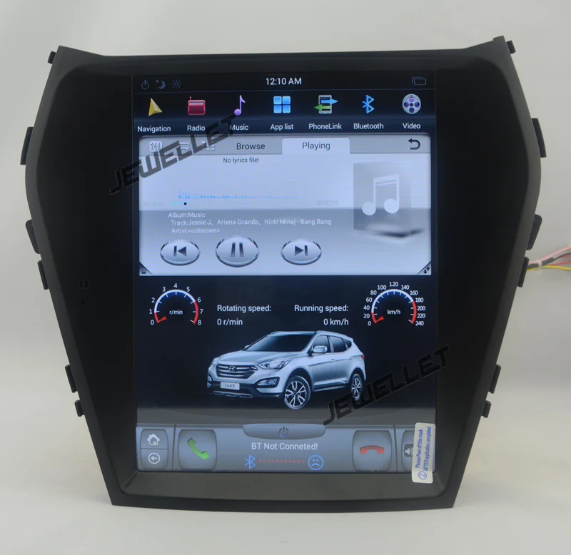 

10,4 "Тесла стиль вертикальный экран android 9,0 шесть ядер автомобиля GPS Радио Навигация для Hyundai ix45 Santa fe 2013-2017