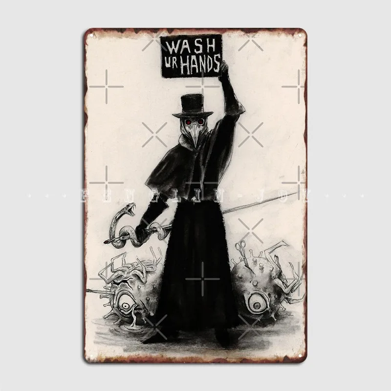 Плакат Чумного доктора металлическая табличка клубный стиль Классическая