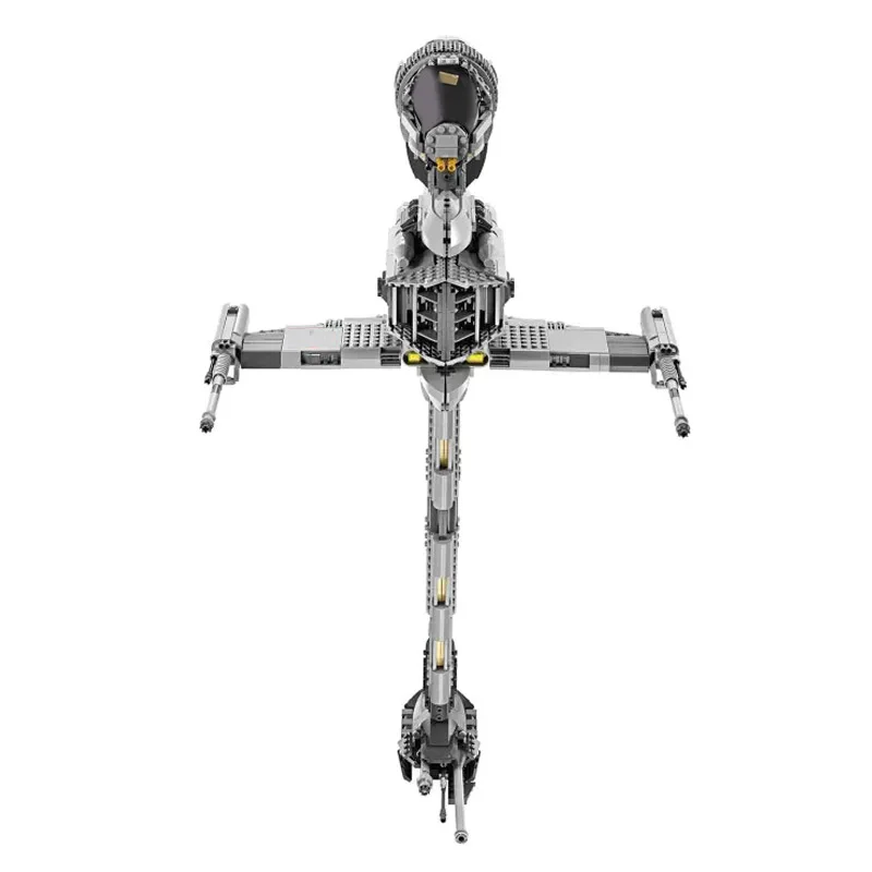 В наличии 1487Pcs Star Plan The B-Wing Starfighter Mobile 10227 MOD Ver. Строительный блок MOC-05045 Space Wars
