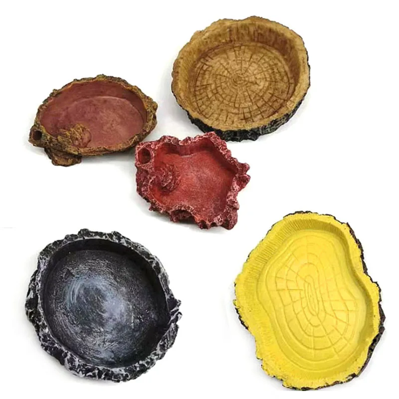 Смоляная аквариумная кормушка для рептилий миска воды резервуар рептилия