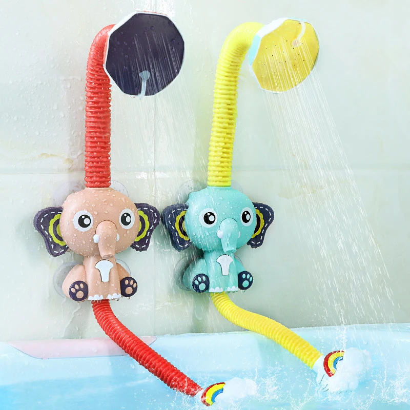 

Baby Water Game Elephant Faucet Shower Bath Toys Electric Water Spray Toy For Kids Summer Bathroom Baby Toys