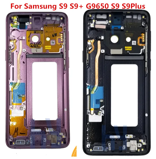 Для Samsung S9 + G9650 средняя рамка ЖК-пластина передняя панель Замена корпуса для Galaxy