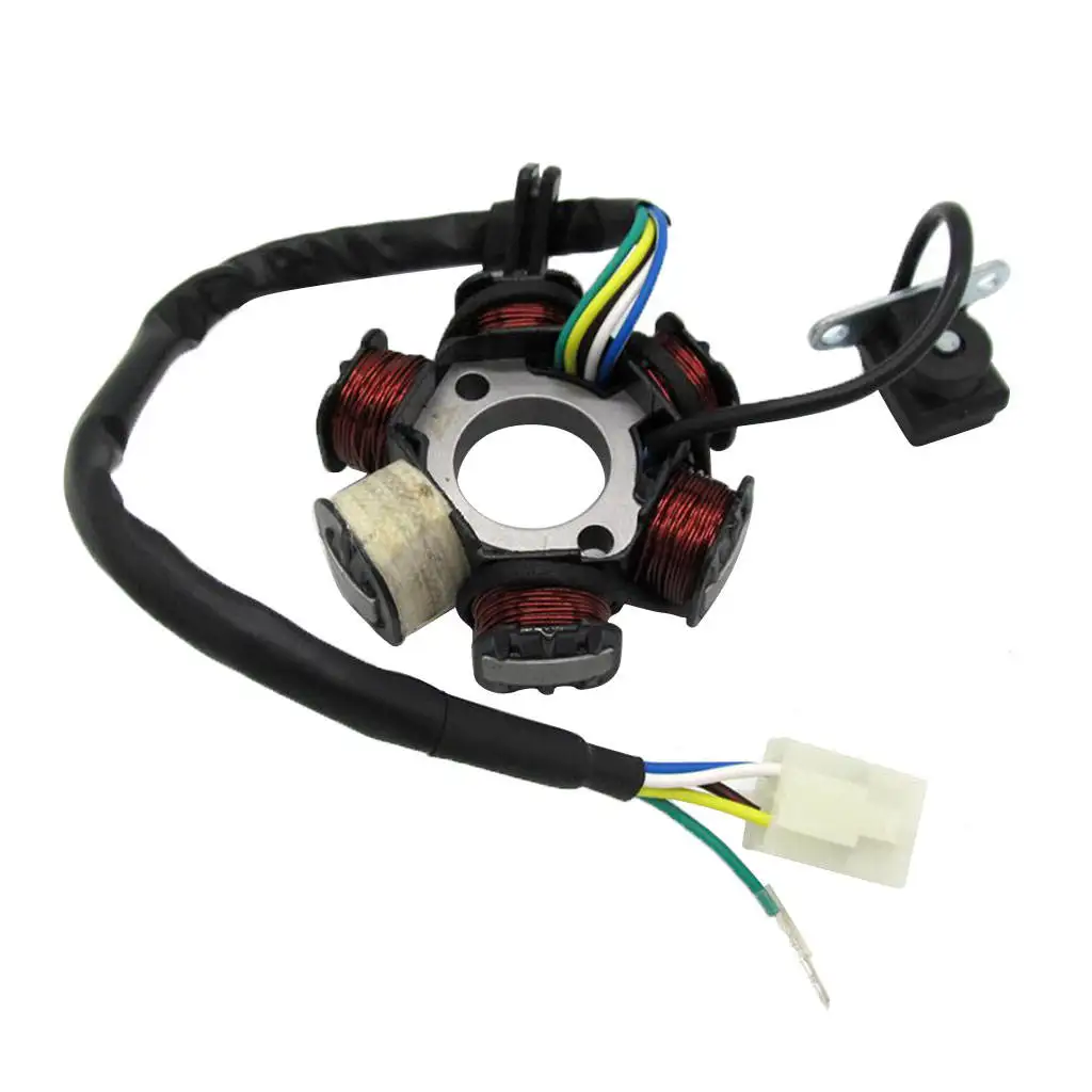 Катушка статора Magneto 6 для скутера 50cc 110cc 125cc мопеда TaoTao Sunl ATV Quad питбайка - купить по