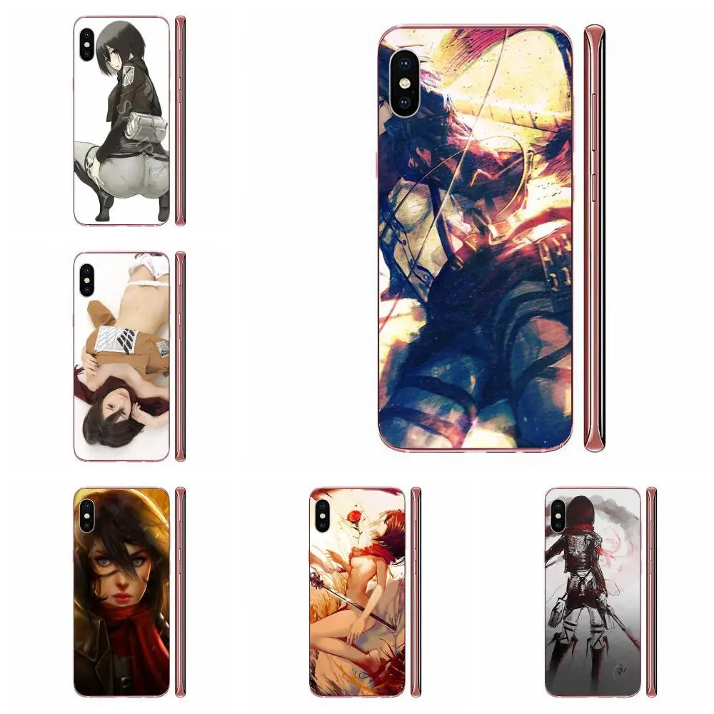 ТПУ протектор атака на Титанов Mikasa Ackerman для Galaxy A10 A10S A20 A20S A20E A30 A30S A40 A40S A50 A50S S8 S9 S10