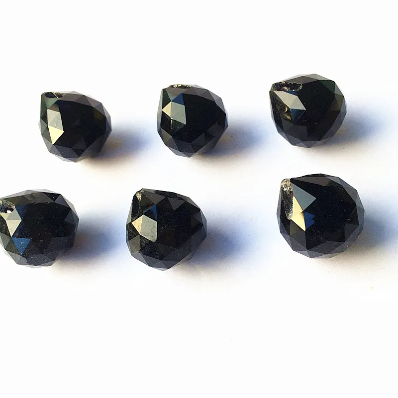 

260pcs/lot Wholesale Black Color K9 Crystal Chandelier Lamp Pendants Nice Glass Home Decoration Diy Door Curtain Accessories