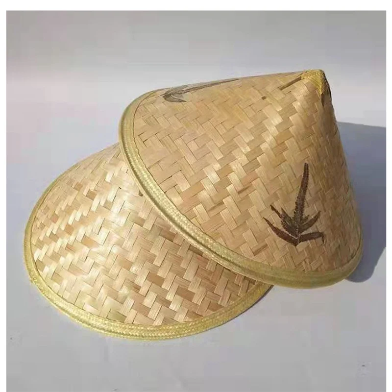 Бамбуковая Плетеная соломенная шляпа WZCX с широкими полями индивидуальная