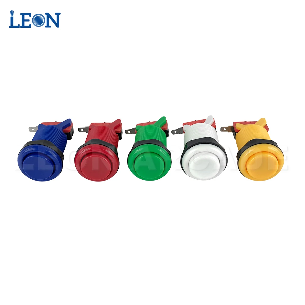 Аркадные кнопки Happ 30 шт. аркадные набор сделай сам для Pandora 9s Jamma 28 мм с монтажным