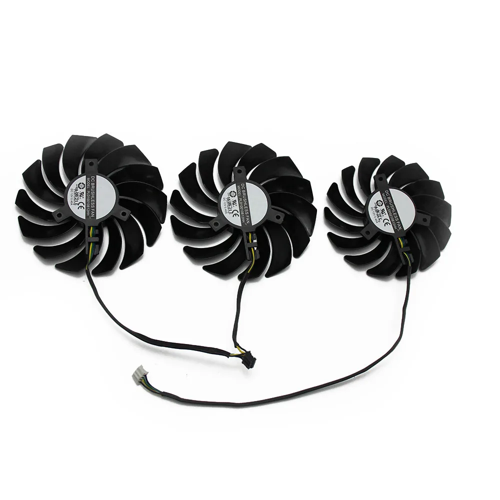 Оригинальный вентилятор PLD10010B12HH RTX2080 Ti для MSI GeForce RTX 2080 2070 SUPER 8 Гб GAMING X TRIO PLD09210B12HH
