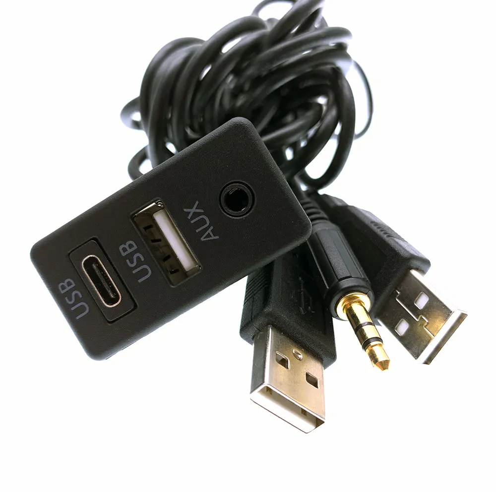 Универсальный автомобильный удлинитель 3 5 мм AUX USB адаптер для автомобиля сделай