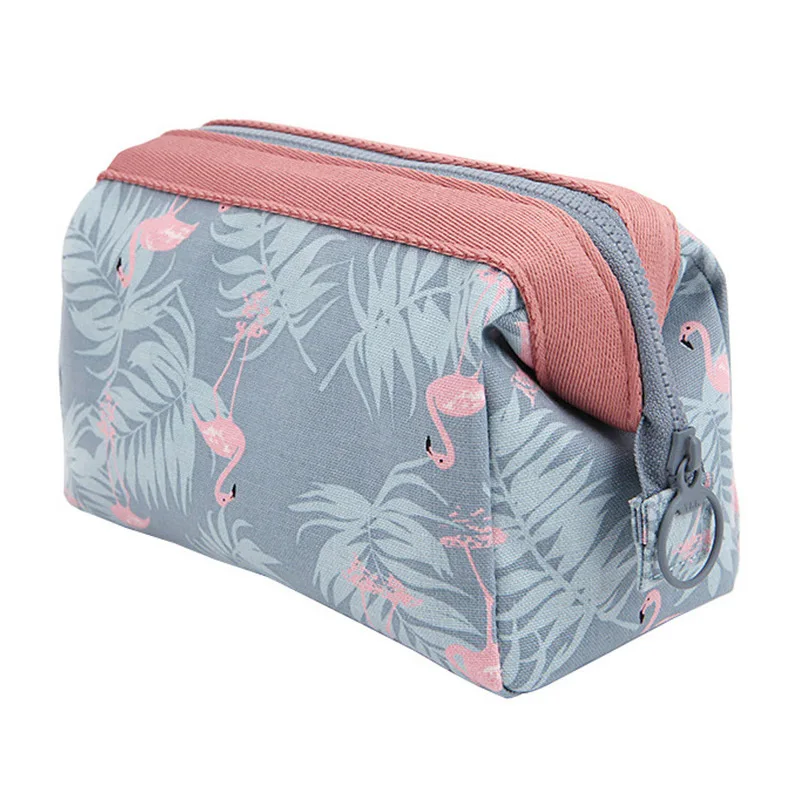 Дорожная косметичка для женщин сумка хранения в виде животного фламинго