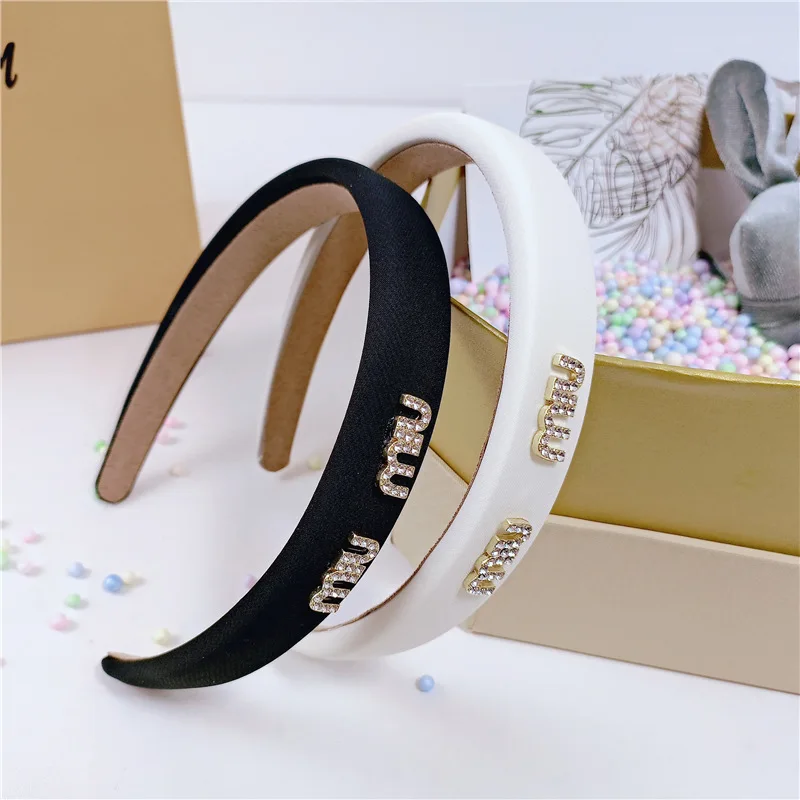 

New Headband Black and White Thin Edge Wild Sponge Headband Female Hairpin Japanese and Korean Tide Hair Accessories Headwear