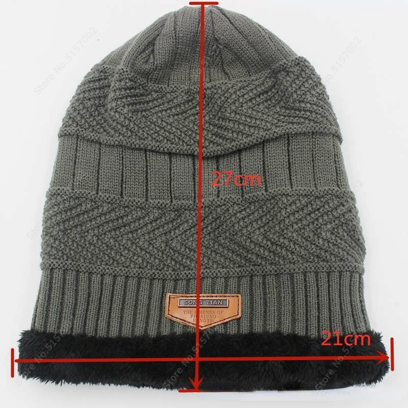 

Xiaomi Quality Men's Winter Hat Cotton Thicken Winter Warm Beanies Hat for Men Fashion Unisex Knitted Hats Bonnet Warm Hat