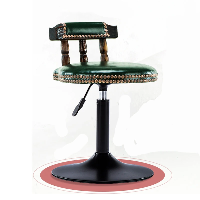 Барный стул подъем высокий простой барный из цельного дерева задний обновления